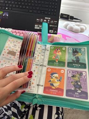 ( 76 )Animal Crossing Amiibo Card Binder - Teal